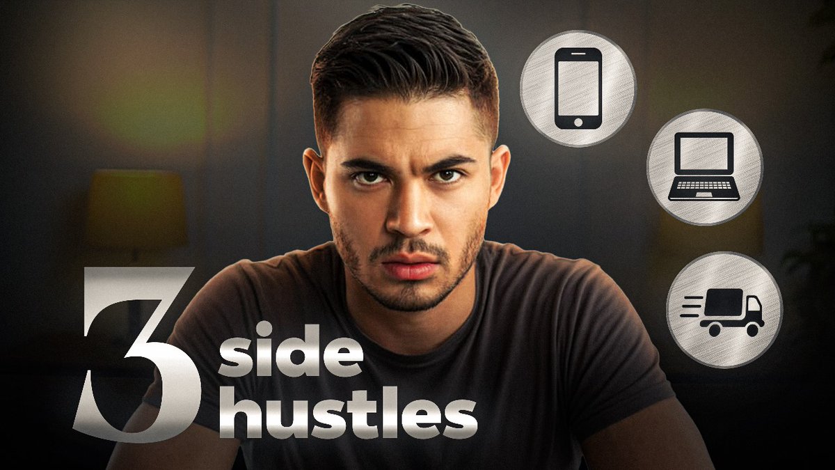 FynexDesign's tweet photo. Title: "3 Sides Hustles That Can Increase Your INCOME Upto 203% (i tried them myself)" https://t.co/8uuJUTblsW