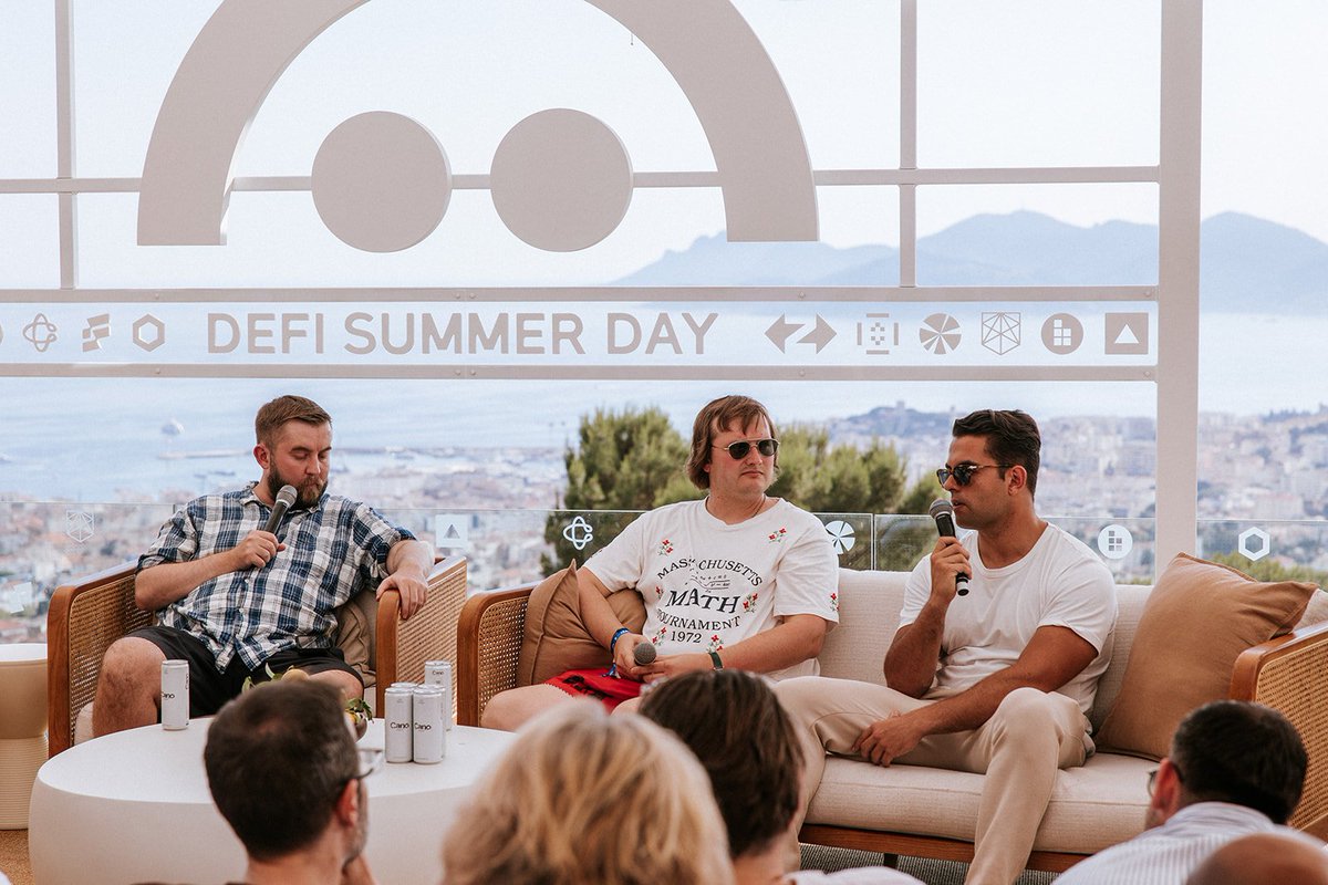 Find the full panel featuring <a href="/SergeyNazarov/">Sergey Nazarov</a>, <a href="/StaniKulechov/">Stani.eth</a>, and <a href="/gdog97_/">G | Ethena</a> from DeFi Summer Day in Cannes here: youtube.com/watch?v=meTagJ…