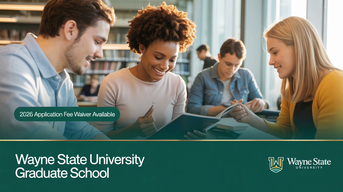 temabef's tweet photo. Wayne State University Application Fee Waiver

-No grad application fee for Winter, Spring/Summer &amp; Fall 2026

-Open to domestic &amp; international applicants

-Join a top-ranked research university with funding

Check here: https://t.co/9DOYaPR2Eg https://t.co/vWvRlsl7Qi