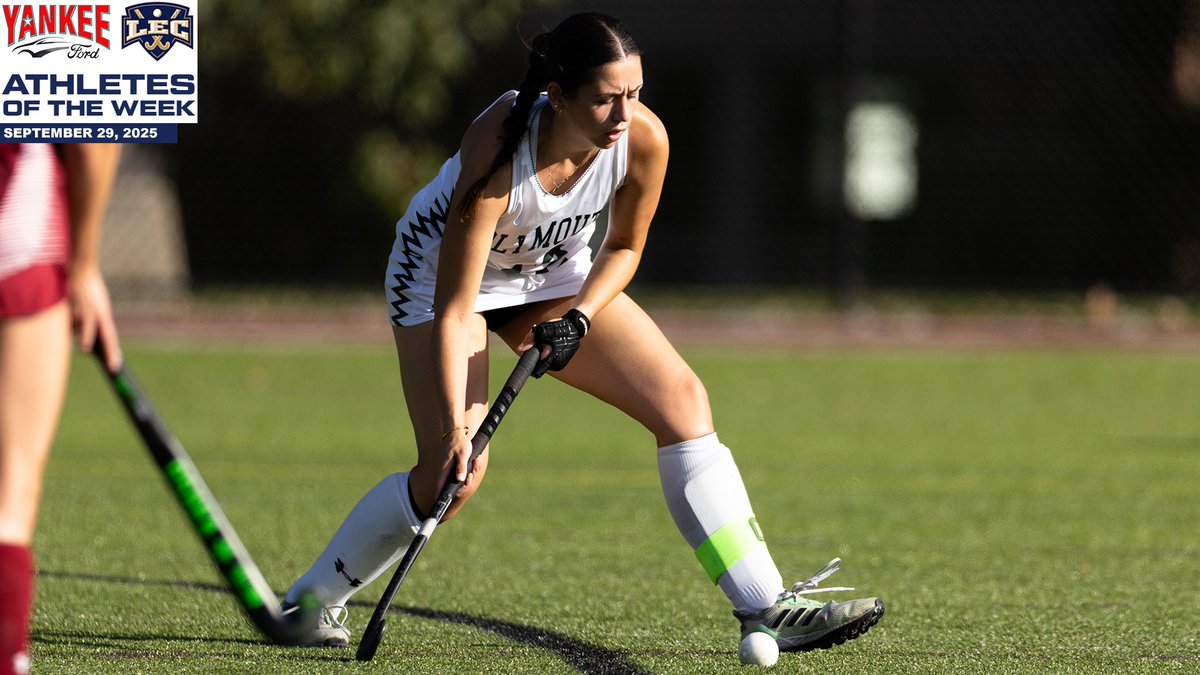 LittleEastConf's tweet photo. The week’s Yankee Ford LEC Field Hockey Athletes of the Week are @ecsuathletics Emma Sanson, @PSUPanthers Natalie Merrick and Kyla Napolitano, and @WestConnATH Ellenoire Schoen. #LECfh #d3fh #NCAAD3 @NCAADIII @NFHCA
https://t.co/saYaGFUDml https://t.co/2AfQl4JnaE