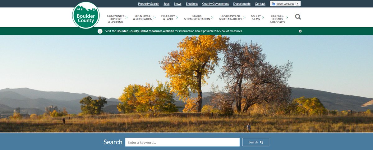 If you haven’t had a chance to complete Boulder County's website survey, there’s still time: bouldercounty.gov.

The survey takes just a few minutes to complete and will remain open through Friday, Oct. 3.