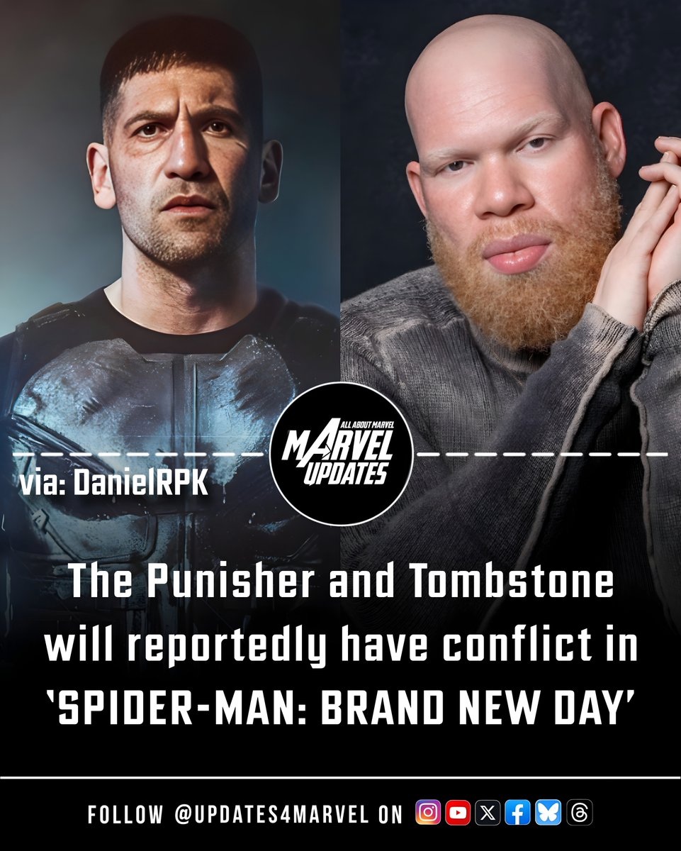 Updates4Marvel's tweet image. The Punisher will reportedly face off against Tombstone in SPIDER-MAN: BRAND NEW DAY.

(via @DanielRPK)

#SpiderMan #Punisher #Tombstone #Marvel