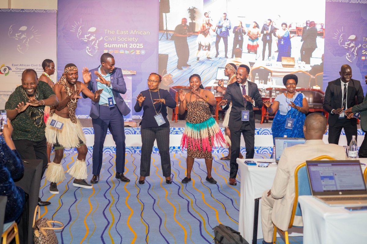 eacsof's tweet photo. The opening day of the CSO Summit 2025 set a strong tone of inclusivity, transparency, and innovation—anchored on the shared goal of a people-centered East African Community. https://t.co/ywV3HOa9gw