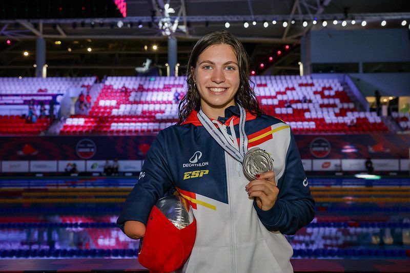 ¡Subcampeonas del mundo! 

Enhorabuena <a href="/teresa_perales/">Teresa Perales PLY</a> y Tasy Dmytriv por vuestros excelentes resultados en el Mundial de Natación adaptada de #Singapur. 

¡Imbatible, Teresa! 95 medallas internacionales para una leyenda del deporte español.