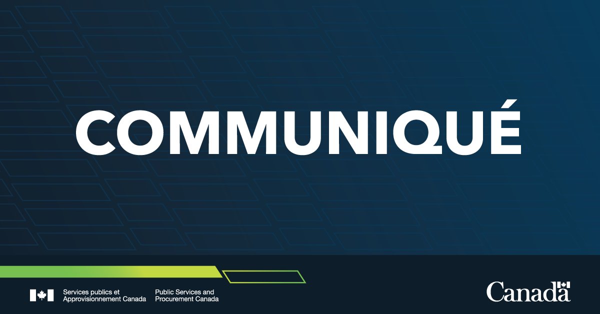 Services publics et Approvisionnement Canada tweet media