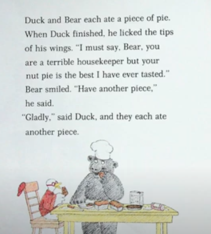 Last week's "clean house vs dirty house" had me thinking about one of my favorite children's books: "Two Good Friends" by Judy Denton. In this lovely little story, Duck and Bear come to terms with their different values. Duck is the clean one, but he doesn't have anything to eat.