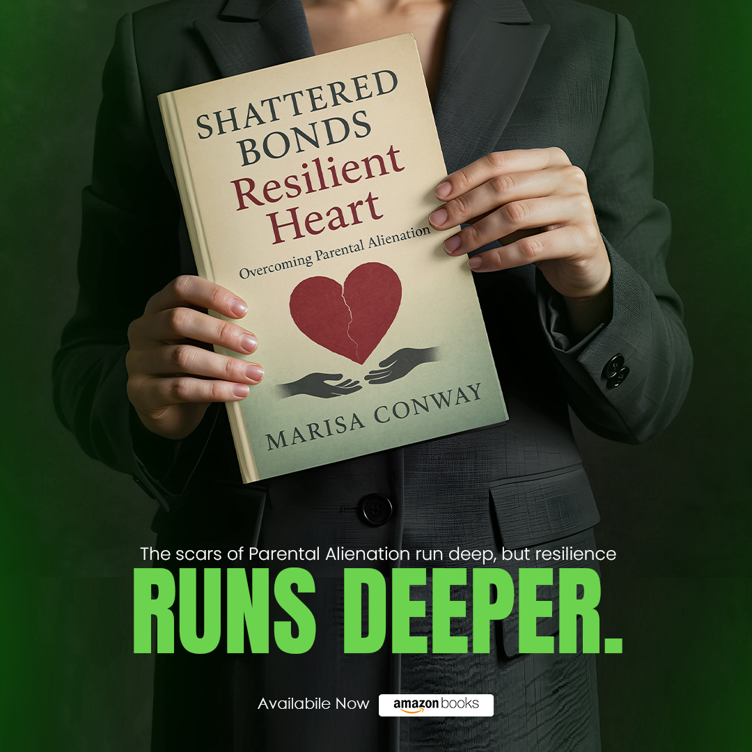 MarisaConwayAut's tweet photo. The scars of parental alienation run deep—but resilience runs deeper. 

Shattered Bonds &amp; Resilient Heart is out now on Amazon.

#Memoir #HealingJourney #ParentalAlienation #BookLaunch #ShatteredBondsAndResilientHeart https://t.co/oGzldDabdm