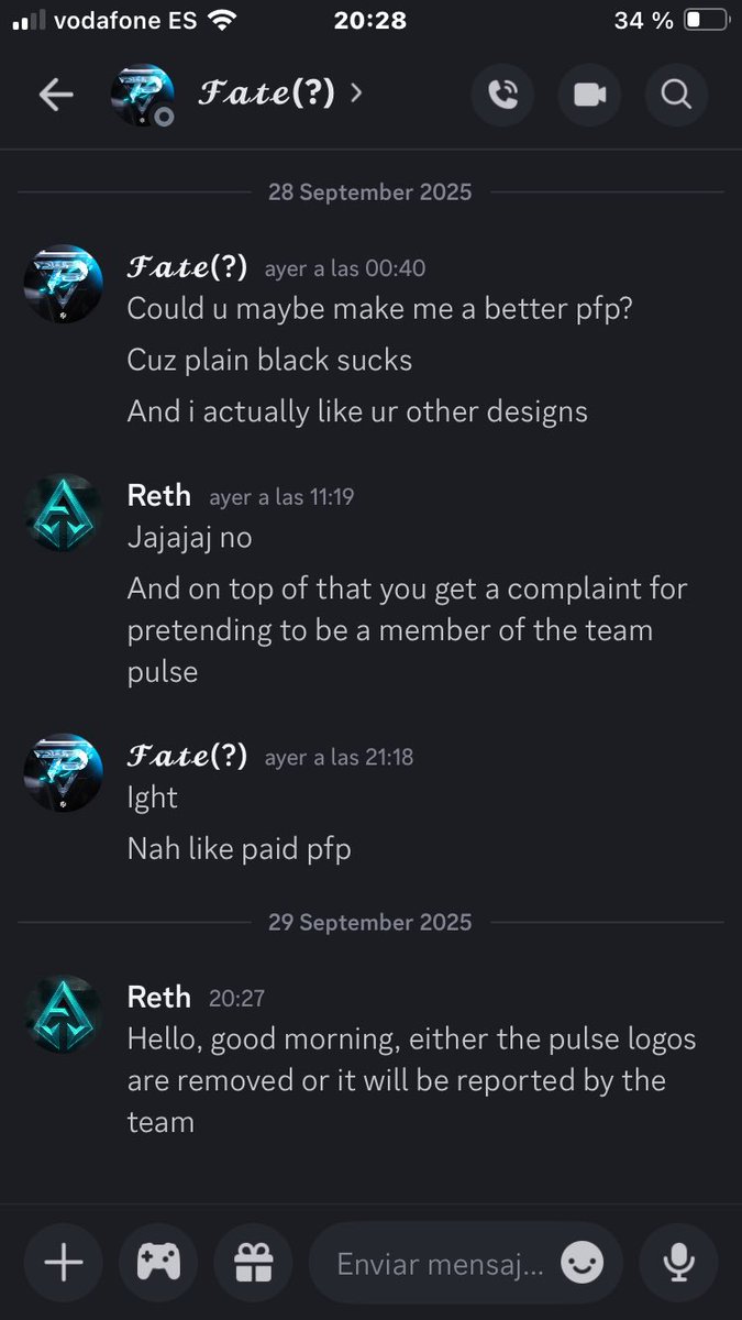 Este chico se ha pasar por uno de pulse  porfavor denunciarle