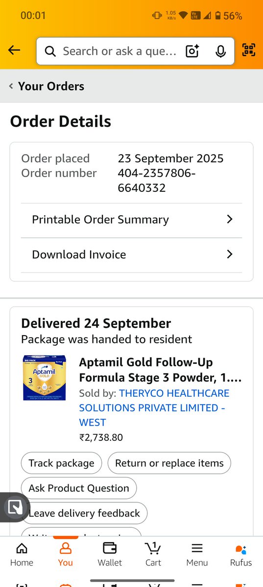 prashantrehan's tweet photo. @amazonIN attached is the order details , and what I received was stage 2 of the product.The customer service cuts the call saying they can't help without any justification or reason for claim denial. https://t.co/YhmH1CIX3H