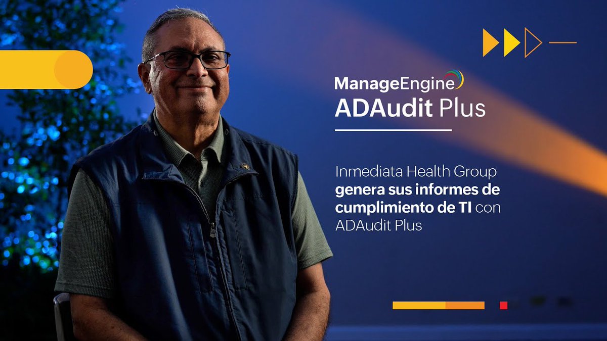 ManageEngineLA's tweet image. ✨📢 ¿Listo para un nuevo caso de éxito? 🚀📊 Hoy estamos emocionados de mostrarte cómo Inmediata Health Group genera sus informes de TI con #ADAuditPlus de #ManageEngineLATAM. 💻🔐 ¡Es toda una aventura! 🌟 Ingresa y conoce todo aquí. 👉🏻🔗 mnge.it/UTo