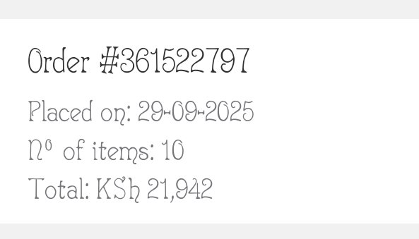 AmThyMaster's tweet photo. @JumiaKenya On this order number. Cancel all the items that are not yet sent. I will order at a later date. https://t.co/jRuEjj4BYg