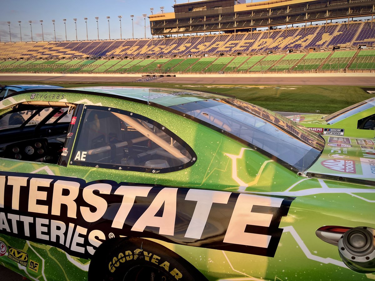 Raced Friday night here at 
<a href="/kansasspeedway/">Kansas Speedway</a> 
and back here again today with the NASCAR Racing Experience