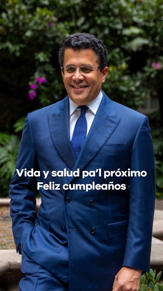 “¡Feliz cumpleaños al gigante del turismo, el querido ministro David Collado! Que este nuevo año de vida venga lleno de salud, alegría y nuevas conquistas. Gracias por tu incansable entrega al país.”El 28 será Bonito (junior Peralta 👌)