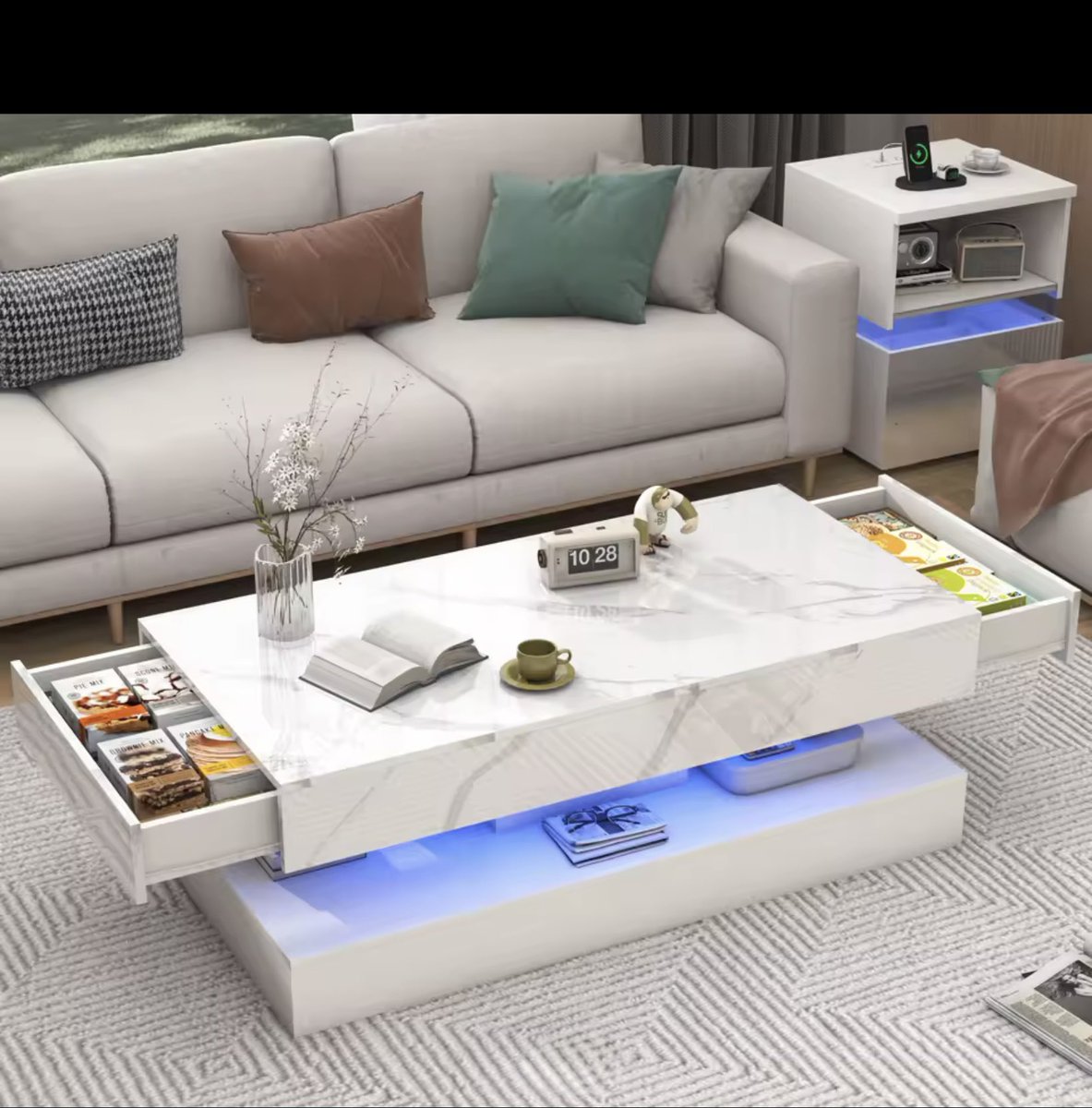 rym393140952181's tweet image. ✨ Modern &amp;amp; Stylish coffee table with built-in LED lights.
🪑 Double-Layer Design + 2 Storage Drawers for extra space.
⭐ Top Rated + Half Price Deal!

s.click.aliexpress.com/e/_c4ljGwoL

#CoffeeTable #LEDTable #LivingRoomDecor #ModernFurniture #HomeStyle #TopRated