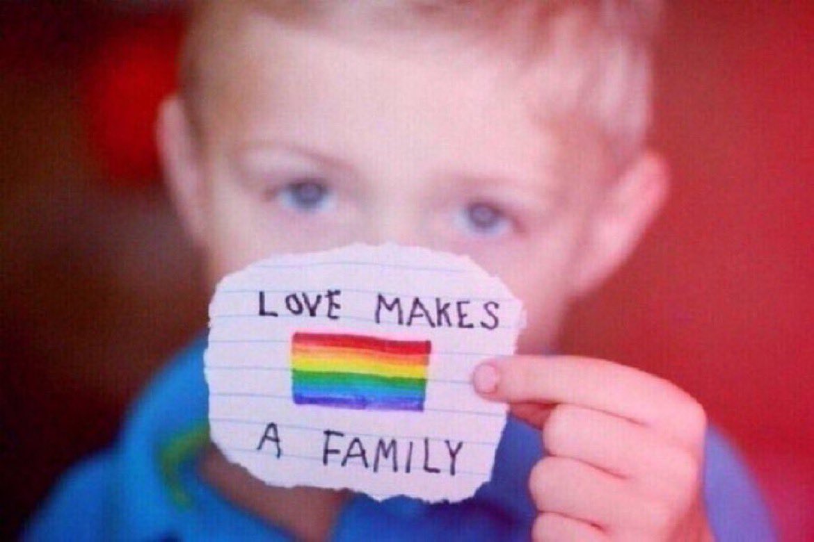 DrRonHolt's tweet photo. Love makes a family. Not gender. https://t.co/6fc8dBLGVV