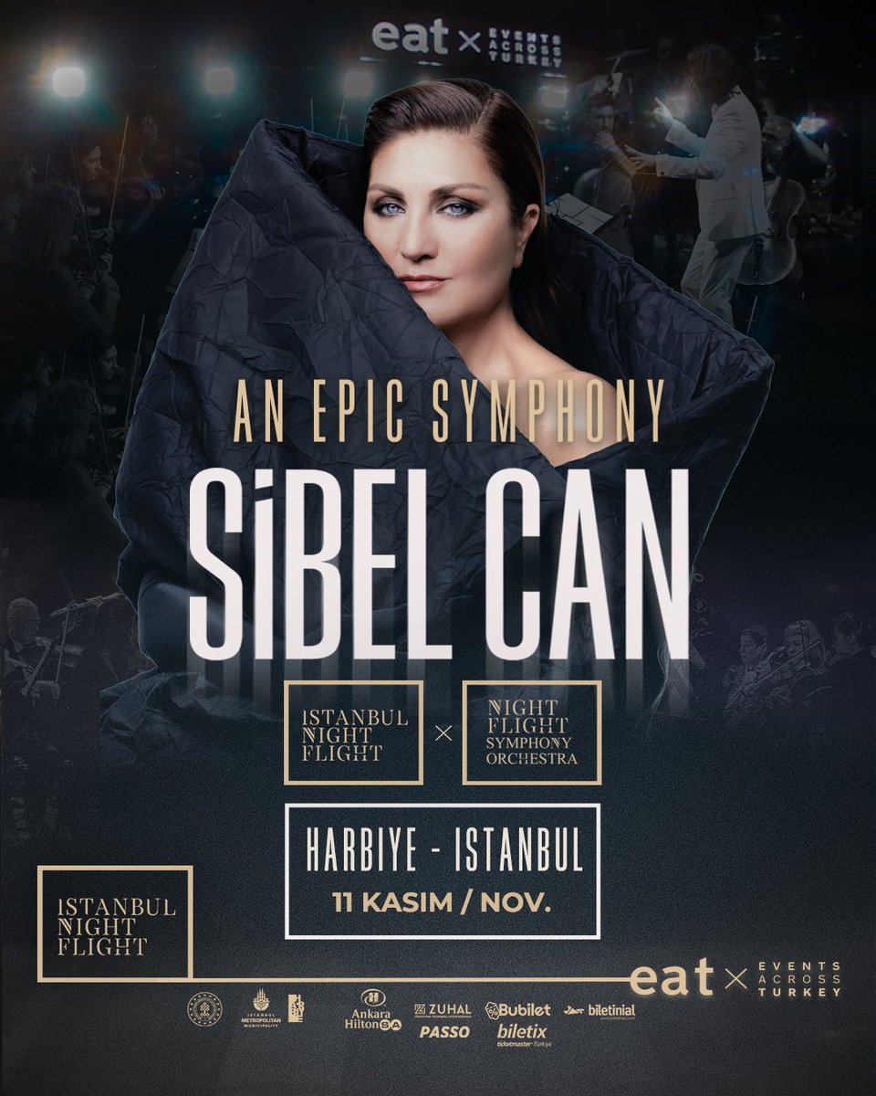 sibelcan's tweet photo. 11 Kasım Salı akşamı Harbiye Açıkhava’dayız! ❤️‍🔥
Harbiye sahnesinde sizlerle buluşmak benim için her zaman çok özel. Bu konser 2025’in Harbiye’deki son buluşması olacak; birlikte çok güzel, unutulmaz bir gece yaşayacağız.

🎫: https://t.co/ImvSY0akQb

Heyecanla bekliyorum. 🌹

@eventsacrosstr 
@ibb_harbiye