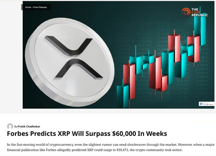 FORBES PREDICTS $XRP WILL SURPASS $60,000 IN WEEKS!! 

THE FUTURE OF REAL-WORLD ASSETS ON XRPL IS ABOUT TO EXPLODE. A STAGGERING $654.39 TRILLION MARKET IS LINING UP TO MIGRATE TO THE XRP LEDGER THROUGH REAL TOKEN, WHICH DEBUTED WITH JUST 100 MILLION SUPPLY — AND ALREADY 80% HAS