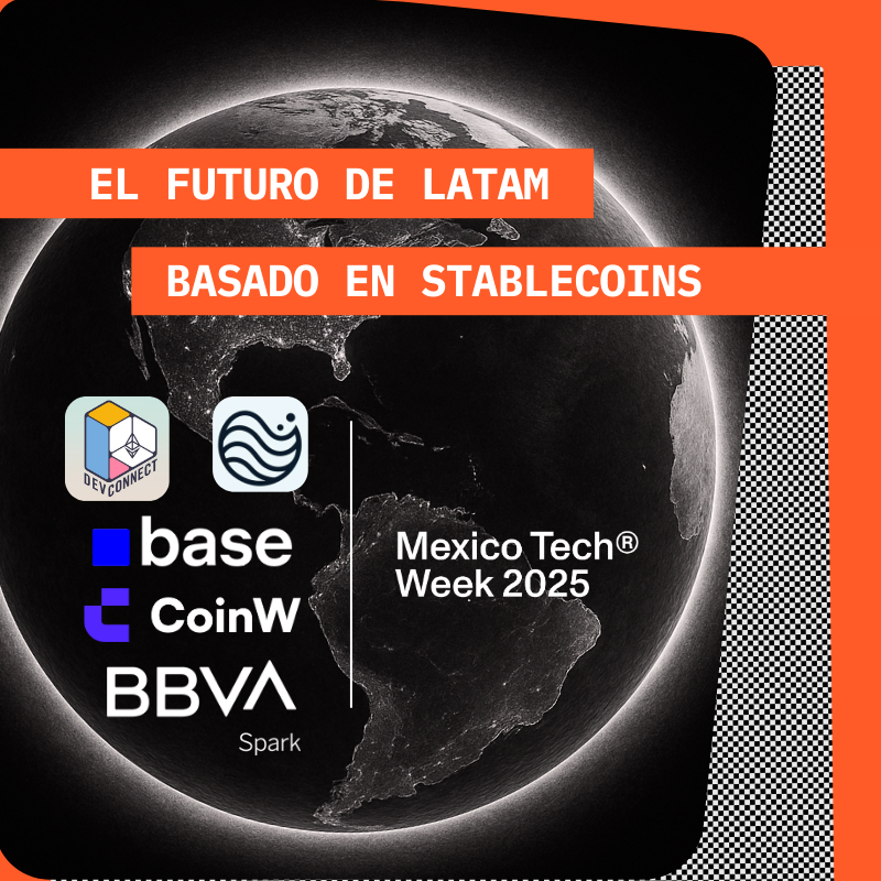 ¿Listos para <a href="/MexicoTechWeek/">Mexico Tech Week</a> 🚀?

Este 21 de Octubre tendremos "El futuro de Latam basado en Stablecoins".  Con charlas de <a href="/FridaRuh/">Frida Ruh</a>, <a href="/oyealmond/">Almond 📍 🇲🇽</a>, <a href="/AleRaMo30/">Ale RaMo | Experto en Labubus</a>

Inscríbete aquí 👉: luma.com/gstvv27n