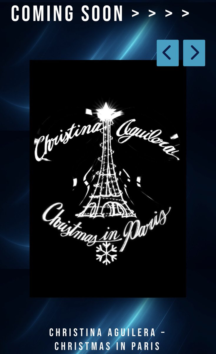 🚨 “Christina Aguilera - Christmas In Paris” a special concert to celebrate the 25th anniversary of My Kind of Christmas is coming soon according to Vertigo Live.