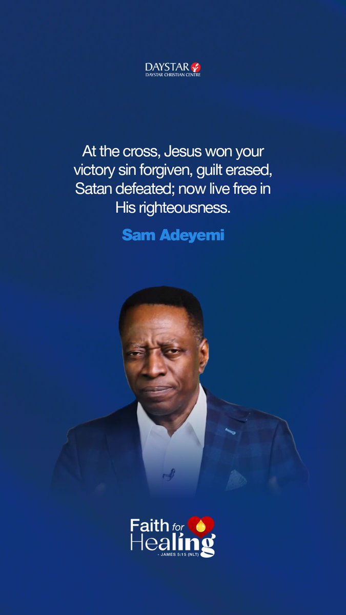 On Sunday, Pastor Sam Adeyemi concluded the series "Faith for Healing" with this truth: healing is not a one-time event; it’s a way of life built on faith. 🕊️
Here’s what we learned. 🧵👇 #FaithForHealing
