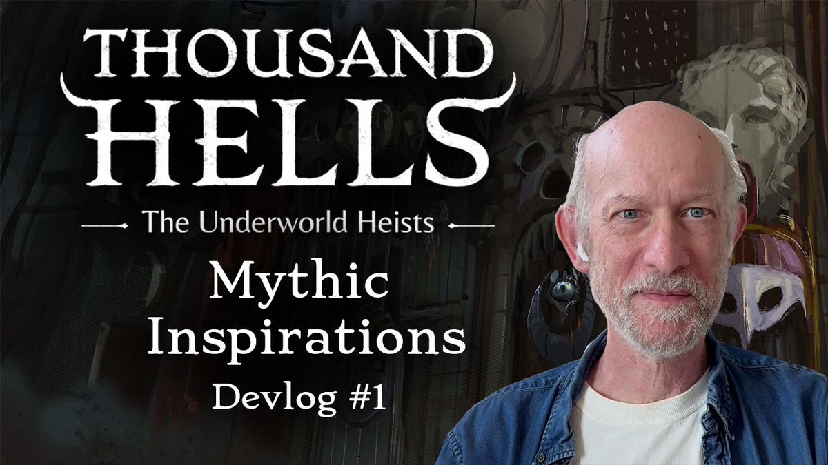 The mythic inspirations behind Thousand Hells ☠🔥

David (<a href="/radiofreelunch/">David Dunham</a>) reveals the books, music and movie that the team used write the upcoming underworld heist game.