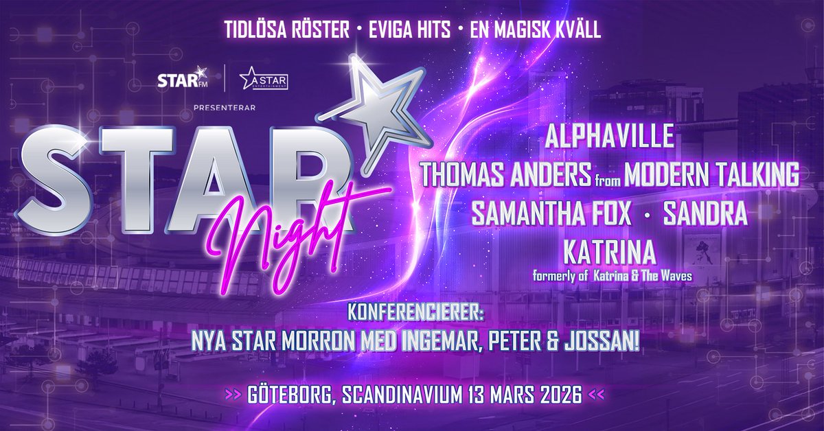 KatrinasWeb's tweet image. I’m coming to Sweden in March - @scandinaviumarena #Gothenburg #goteborg on 13th March - See you there 🎸🎸😀