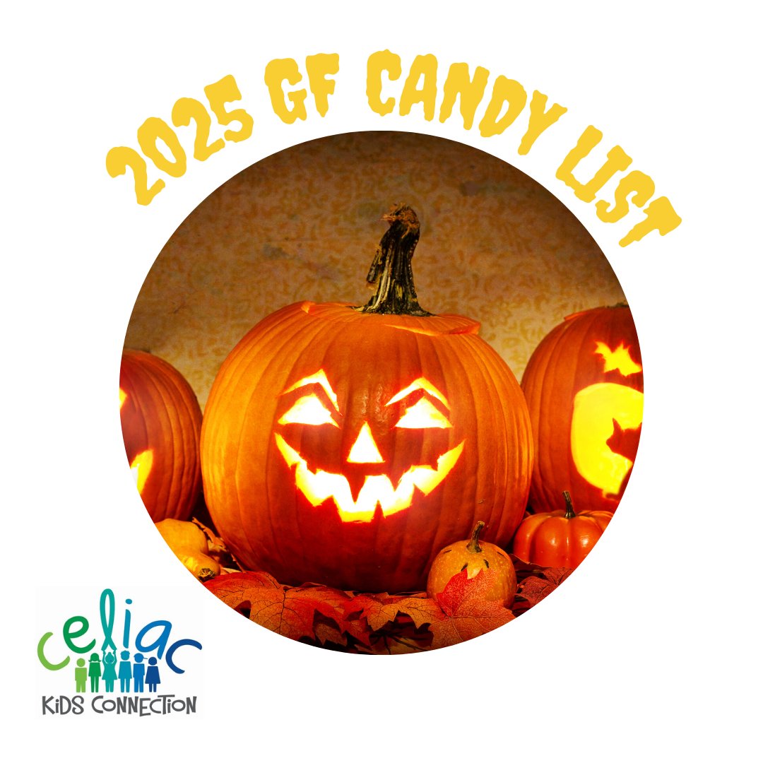 Our gluten-free candy list is updated for 2025—just in time for Halloween!  We've also partnered with Breakthrough TD1 to combine GF information with carb counts.

celiackidsconnection.org/2017/10/09/can…