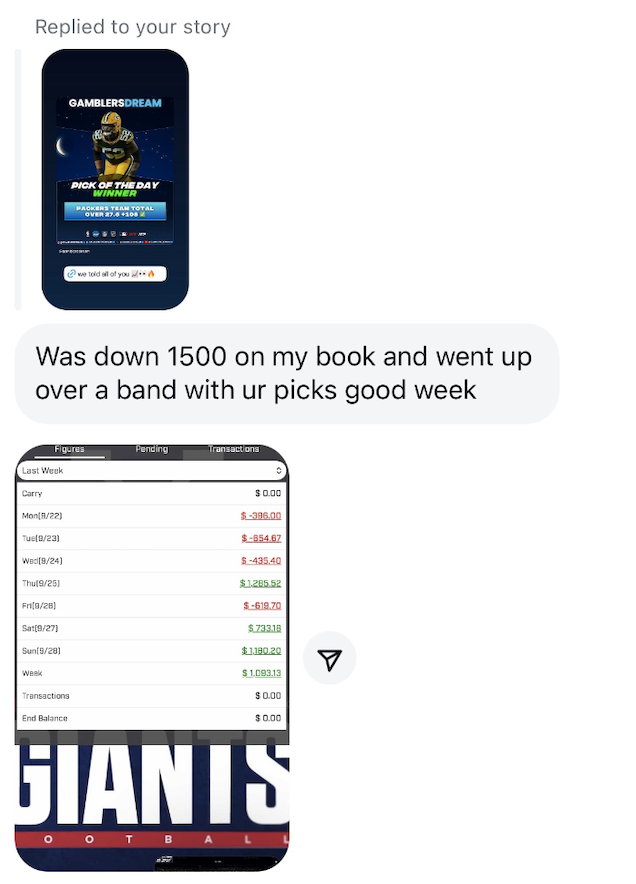 GamblersDream's tweet photo. I made members THOUSANDS this week.
And we are just getting started.
Real people - real reviews.
The Premium is the top 1% - we OWN our brand. We don't use 3rd party aggregates to manage our business.
#PREMIUMONLY
https://t.co/lBVKkmVG2X https://t.co/PZY6hvyas7