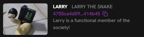 gr0selhas's tweet photo. LARRY on https://t.co/cE33Ng6SXe
Larry is a functional member of the society!

Have fun and play responsible.

After bonding LARRY will buy a car to start Uber Service. https://t.co/ui9ujyB4Hy