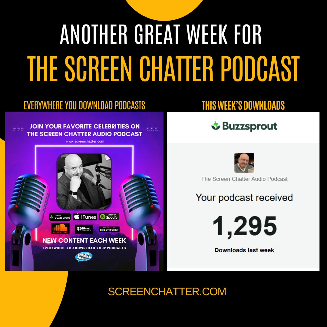TalkingPictures's tweet image. Another great week! 
Check out the #ScreenChatterAudioPodcast wherever you download your podcasts or check us out at screenchatter.com !

#ScreenChatter