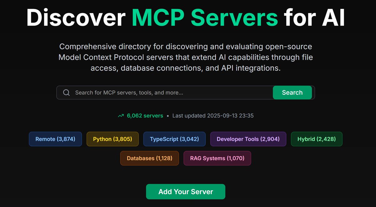1/ 🚀 Breaking: The Morpheus MCP Servers Registry is live (Beta)!

Phase one of the upcoming Morpheus Agents Registry — a cornerstone of something much bigger and unique in DeAI. 
Let’s unpack. 🧵👇