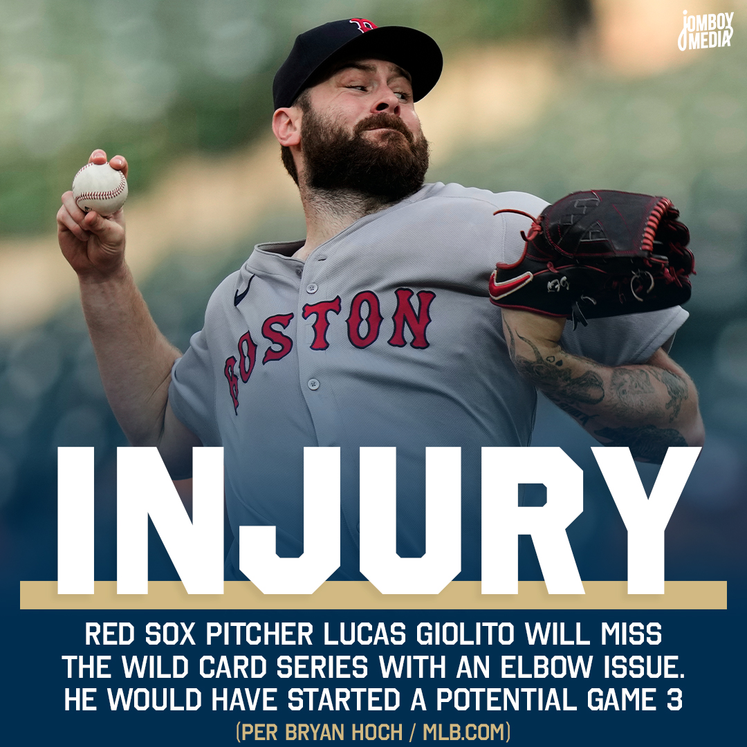 TalkinBaseball_'s tweet photo. Lucas Giolito will miss the Wild Card series https://t.co/lxlDZAWXMv