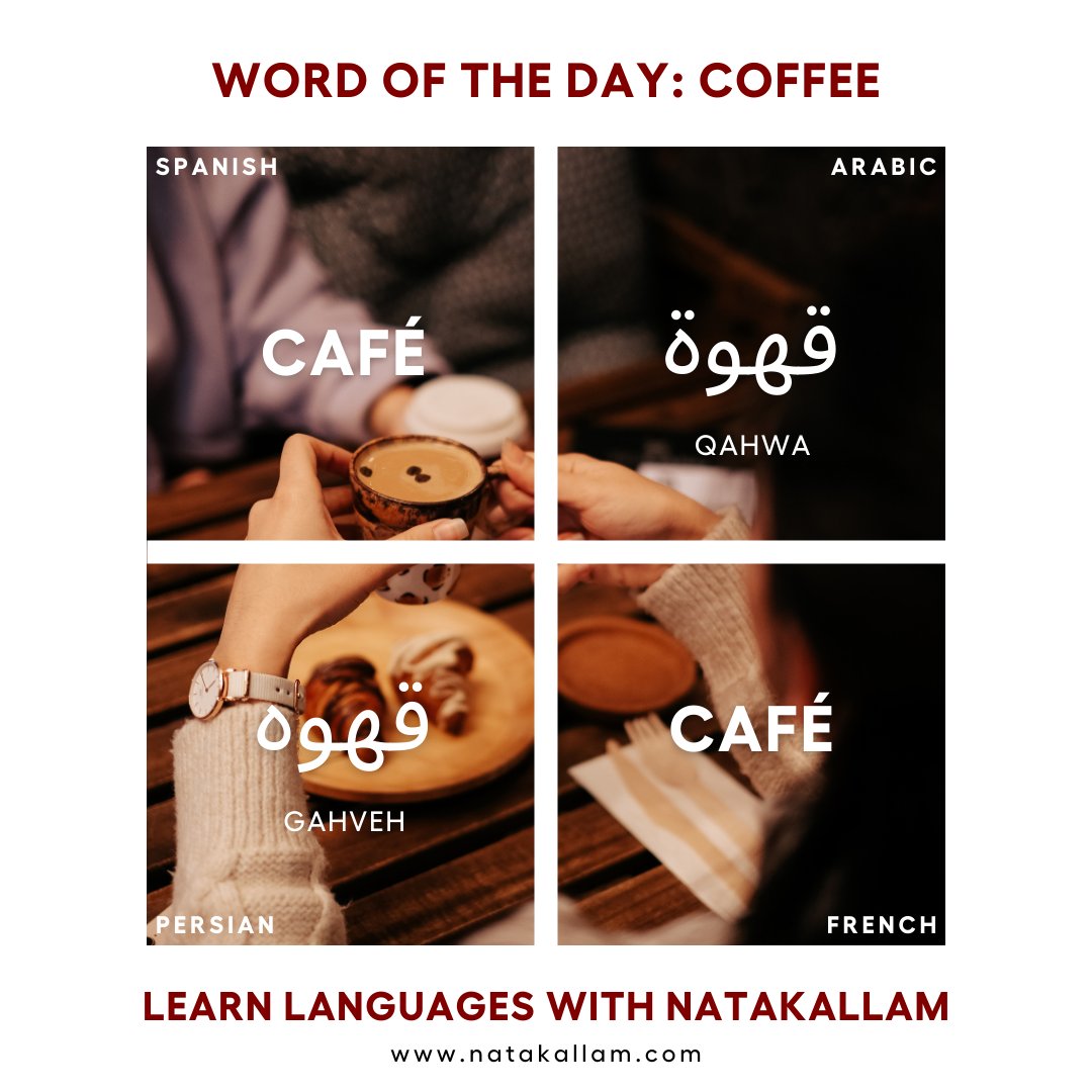 NaTakallam's tweet image. "#Coffee should not be drunk in a hurry. It is the sister of time, and should be sipped slowly, slowly. Coffee is the sound of taste, a sound for the aroma. It is a meditation and a plunge into memories and the soul." – Mahmoud Darwish

#NaTakallam #CoffeeDay #WordoftheDay 🧵