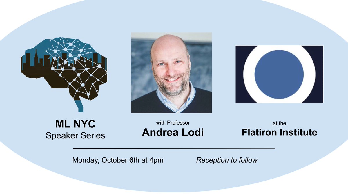 ML-NYC Speaker Series (@MLNYCSeries) / Posts / X