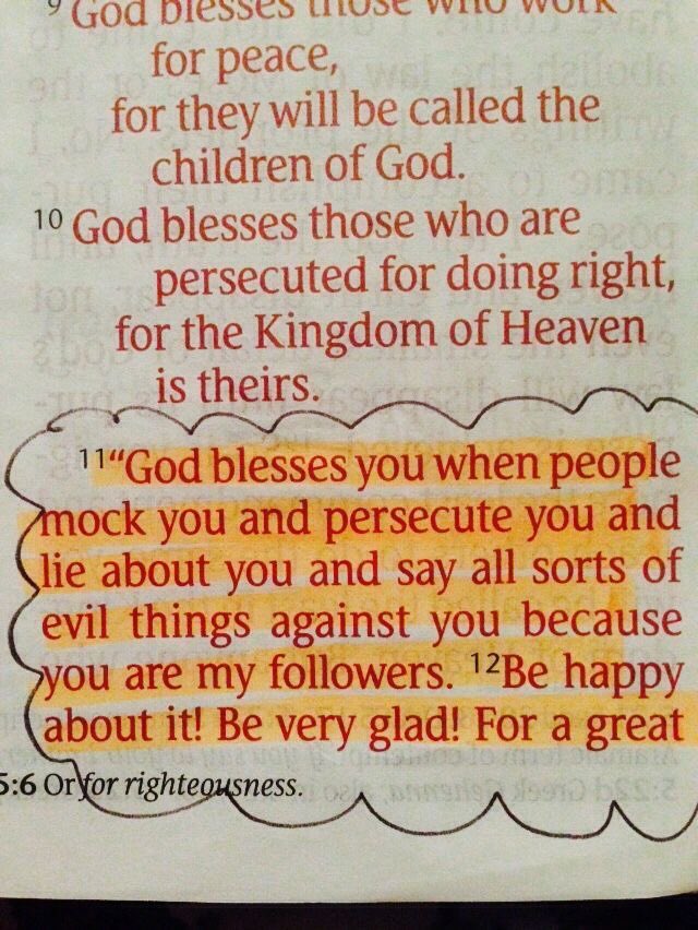Matthew 5:11-12