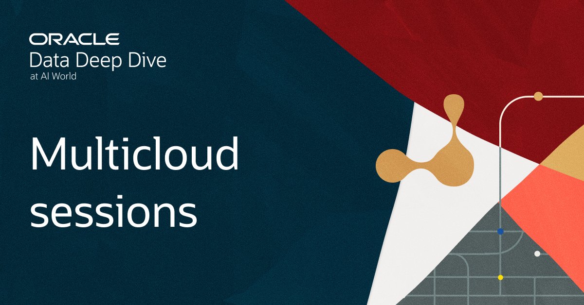 fbasagur's tweet photo. Explore how Oracle Database 23ai enables seamless deployment, integration, and management across multiple cloud platforms in the multicloud sessions at Oracle Data Deep Dive at #AIWorld: https://t.co/k0frQeUJNV https://t.co/ngPTjscDxA