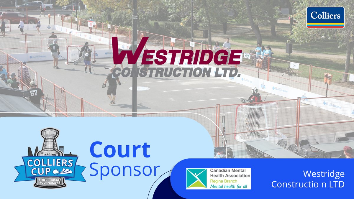 ColliersCup's tweet photo. Some of our most visible sponsors are our Court Sponsors as all of the action happens on the courts. We would like to thank long time Colliers Cup sponsor and first time court sponsor @Westridge_Const for their support. https://t.co/G3Hdbt375q