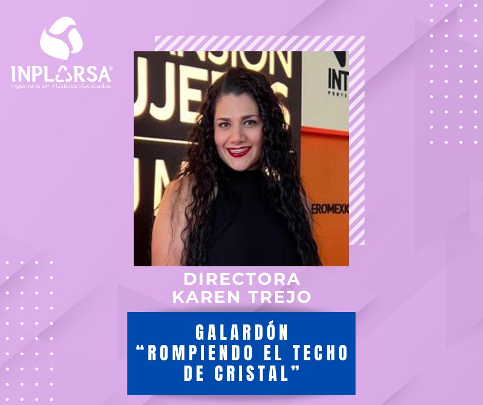 INPLARSA's tweet photo. ✨👏 En INPLARSA celebramos con orgullo a nuestra Directora Karen Trejo, quien fue reconocida con el Galardón “Rompiendo el Techo de Cristal” en el 3° Congreso Internacional de Mujeres y Líderes Empresariales.

#OrgulloINPLARSA #LiderazgoFemenino #RompiendoElTechoDeCristal https://t.co/4zc90BSP9W