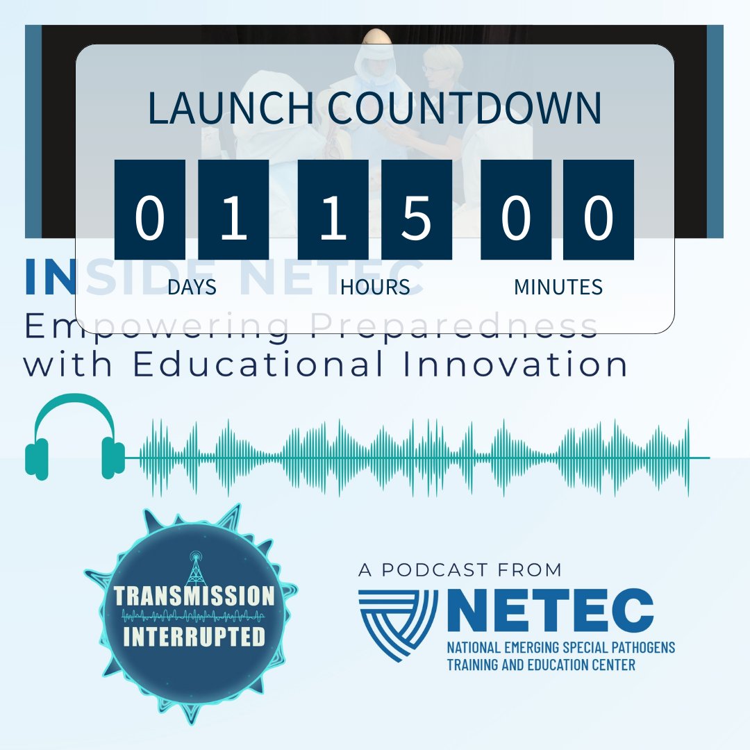 TheNETEC's tweet image. 🎙 New episode of Transmission Interrupted dropping Oct. 1! Host Jill Morgan (@EmoryUniversity) talks with NETEC’s Education & Training team about how they turn complex science into practical checklists, visuals & training for frontline staff.
#TransmissionInterrupted