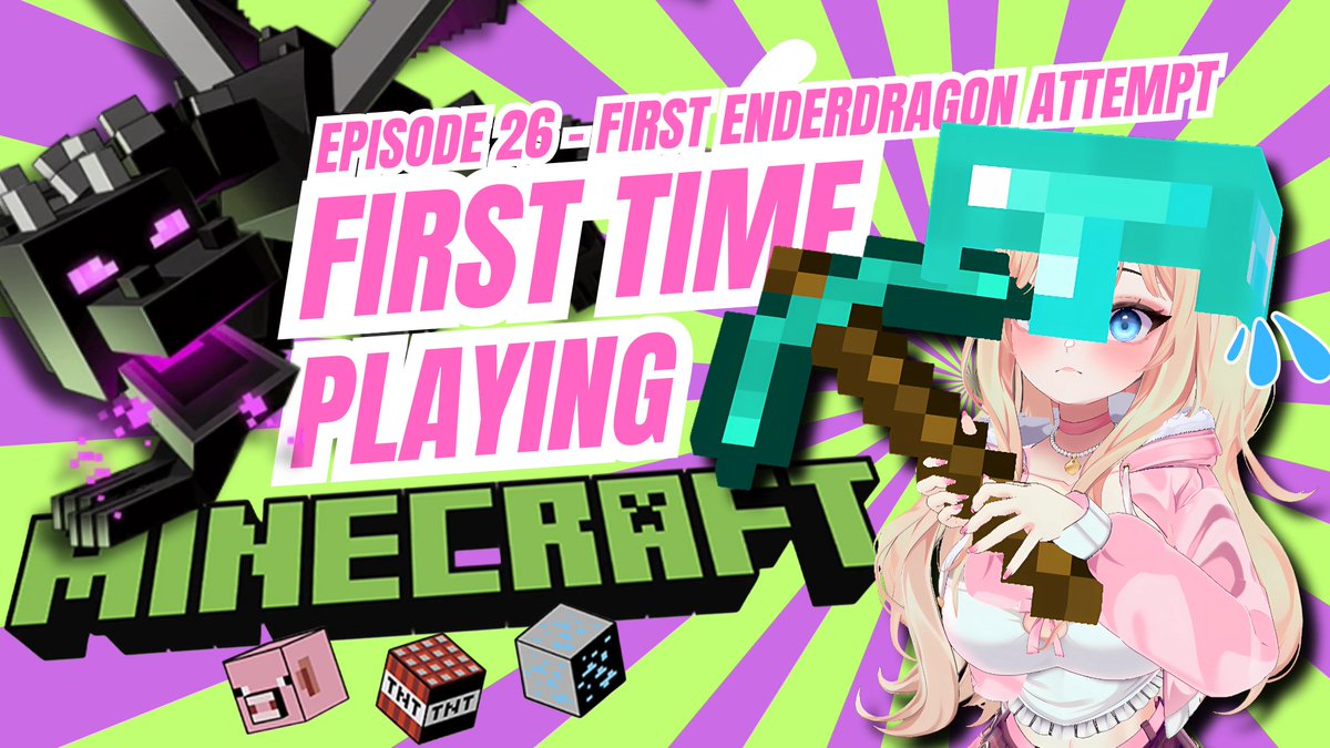😭so like... can i pet it? 😰
TONIGHT i'll be facing the ENDER DRAGON for the very first time ever... 6pm cst --&gt; twitch.tv/blondedaze
💖backseating welcomed🥲
