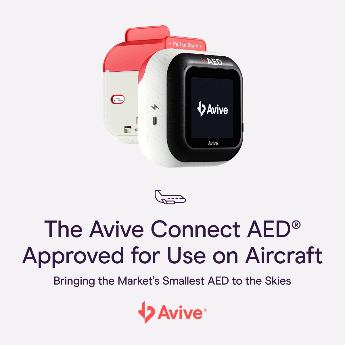 AviveSolutions's tweet image. The Avive AED has undergone and completed rigorous testing to confirm its safe and effective use on aircraft. This advancement strengthens our mission to make AEDs more accessible - wherever people live, work, or travel. avive.life/news/approved-…