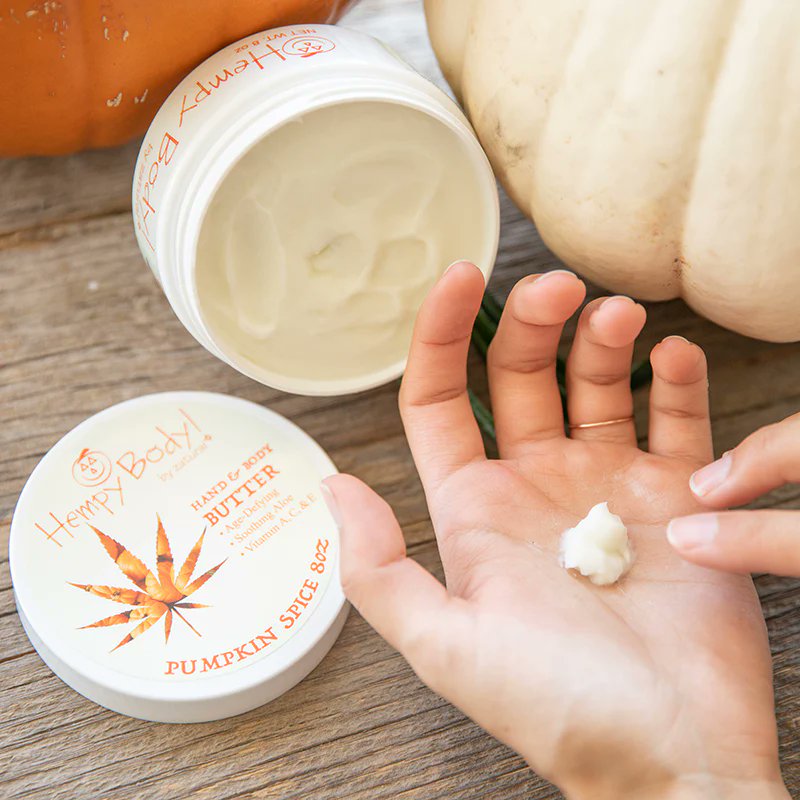 ZaturalHemp's tweet photo. Fall vibes alert! 🎃 Zatural's Pumpkin Spice Hempy Body Butter is here to hydrate & soothe with hempy goodness. Cozy scent, silky skin https://t.co/OCscXTohl9 #FallSkincare #PumpkinSpice #HempBeauty https://t.co/Nb9WB3y9LI