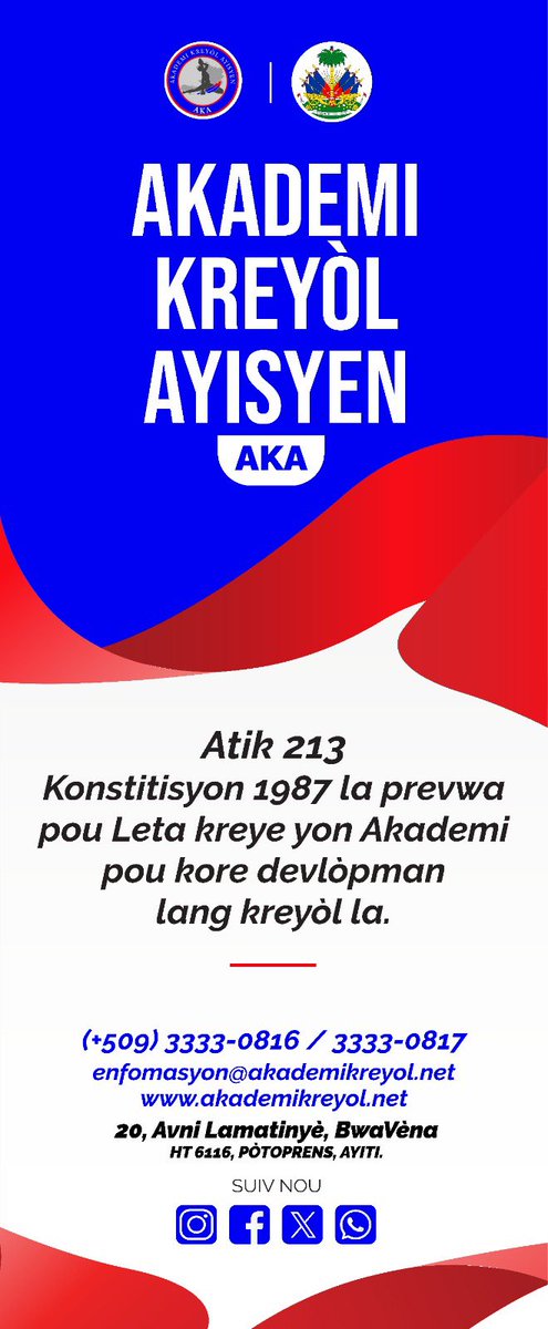 Akademi Kreyòl Ayisyen tweet media