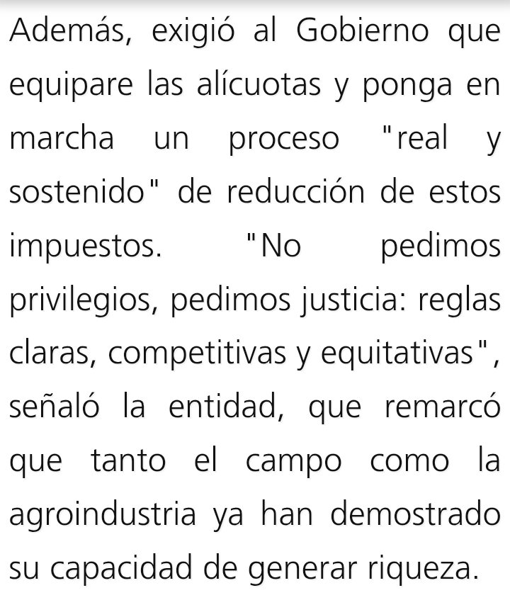 Baja inmediata de retenciones 🖐🏼