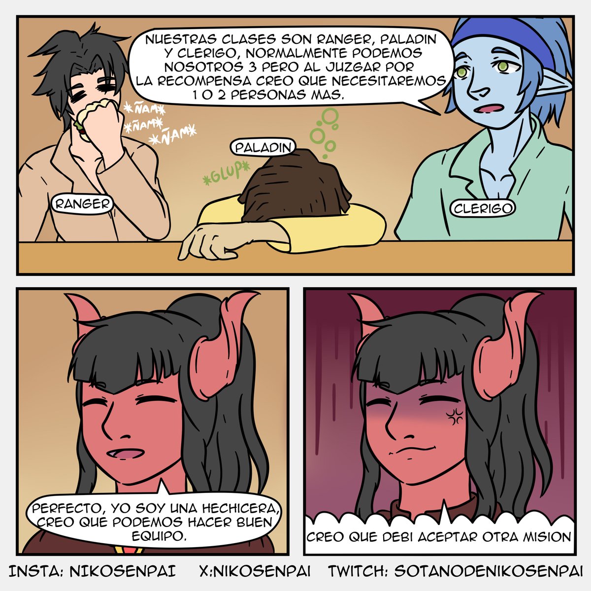Nikosenpai9's tweet photo. pues esta historia va para largo, quizás me demore 6 meses o un año, espero que lo disfruten y leeré todos sus comentarios :3
#nofapsemtember #DnD #ComicArt #art #digitalart #NOFAP2025 https://t.co/p0fmgQKT3t