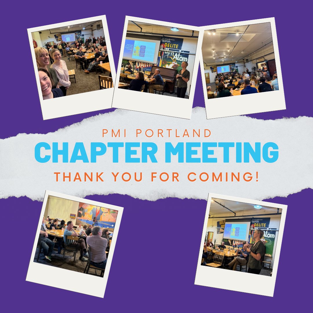 Thanks, PMI Portland! 🎉 Shoutout to all who joined our September 23rd Chapter Meeting! Your energy made it valuable. Can’t wait for the next event! Event List: pmi-portland.org/activities/eve… #PMIPortland #Community #ProjectManagement #Networking #ThankYou