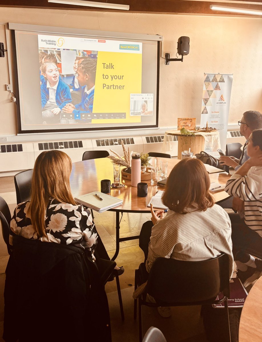 accomplish_mat's tweet photo. This evening marked the beginning of our year-long commitment to refining one of our fundamentals: #PartnerTalk. With training led from Ruth Miskin and the expertise of our Teaching Champions, sessions will be delivered across individual schools. #BasicsBrilliantly https://t.co/ba9T2hYx6D