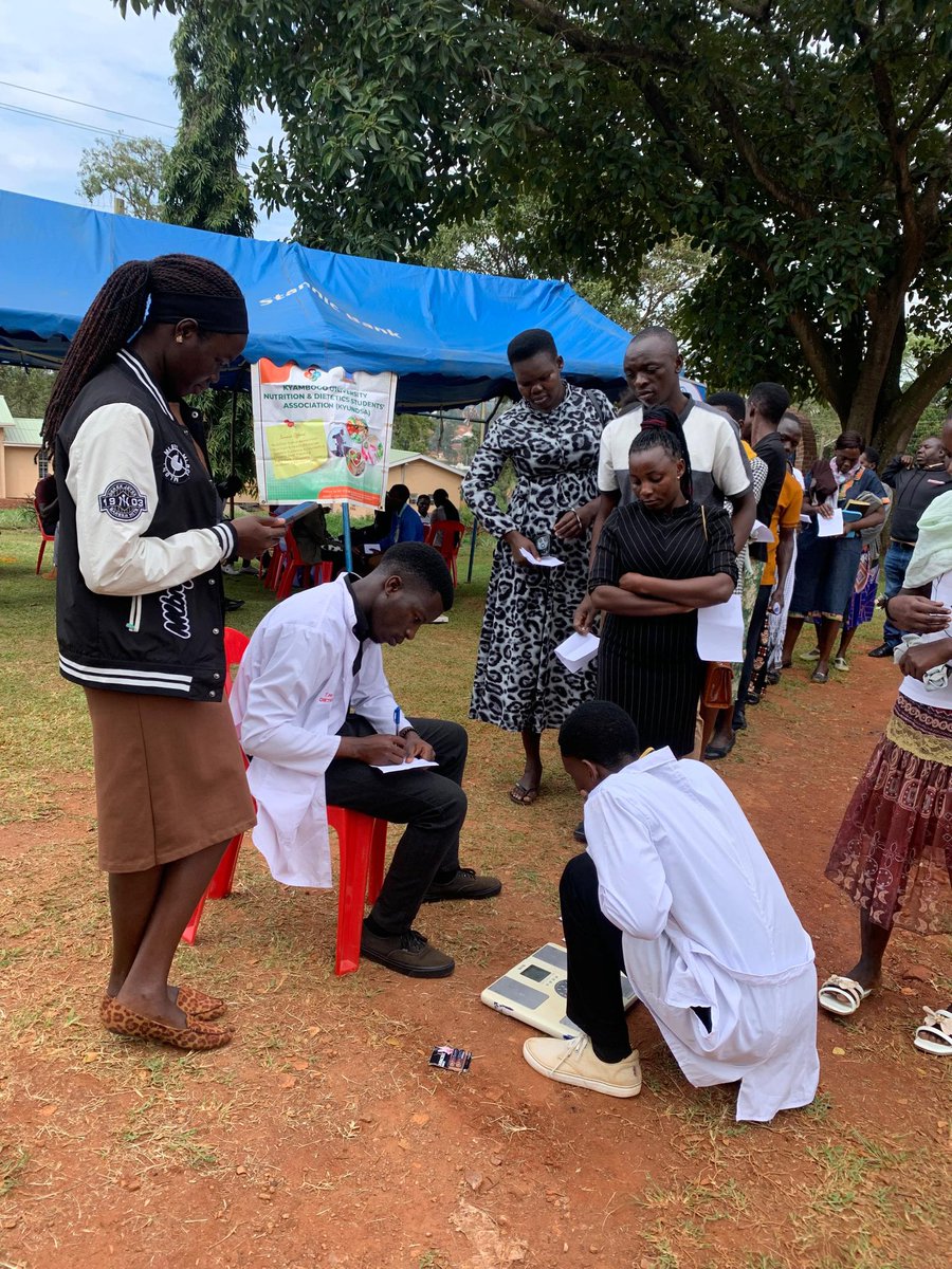 kyundsa_kyu's tweet photo. On Sunday 28th September 2025,
KYUNDSA brought nutrition assessment and counseling right to Uganda Martyrs Catholic Chaplaincy , Kyambogo University. 
Empowering our community to make stronger, healthier choices together. 

#NutritionInAction #KYUNDSAOutreach https://t.co/6QFNbjSitR