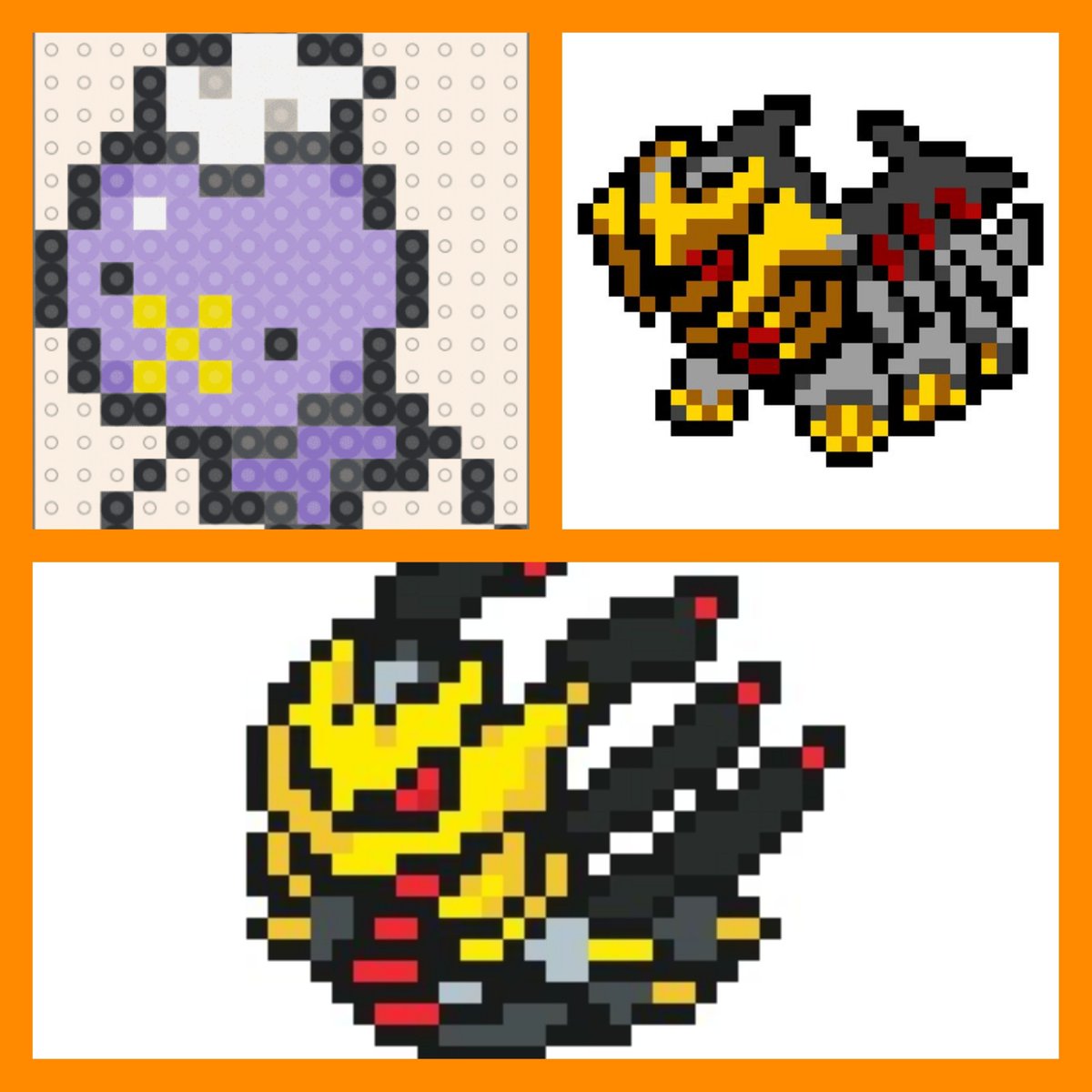 PixlsPerfection's tweet photo. Spooky Month is approaching quickly!!!

What better way to prepare than to make some Pokemon Perler Bead Sprites themed after Halloween, Ghosts, and Spookiness?

#pokemon #pixlperfect #perlerbeads #pixelart https://t.co/Qgd0cL0IRS