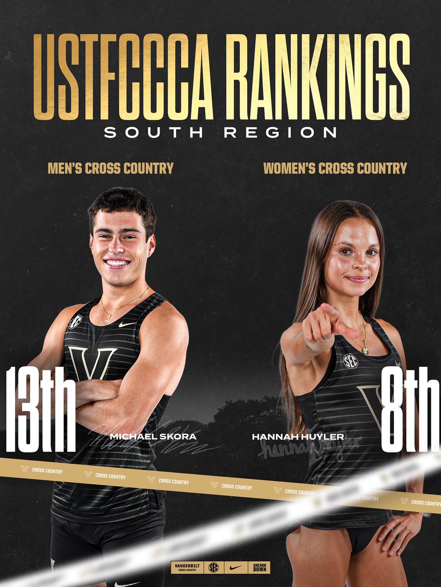 USTFCCCA REGIONAL RANKINGS - WEEK 2

The Commodore men check in at 13th in the South Region rankings. The Vanderbilt women’s team jumped three spots to eighth place. 

#AnchorDown